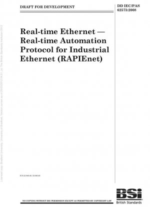 Real-time Ethernet – протокол автоматизации в реальном времени для промышленного Ethernet (RAPIEnet)