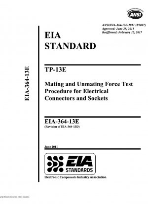 TP-13E Процедура испытания сил соединения и разъединения электрических разъемов и розеток