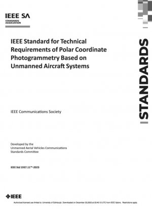 Стандарт IEEE технических требований к фотограмметрии полярных координат на основе беспилотных авиационных систем