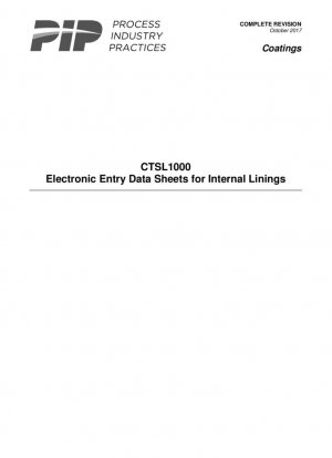Практики перерабатывающей промышленности CTSL1000 - Нанесение внутренних покрытий