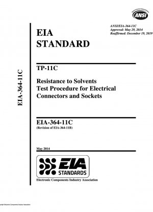 TP-11C Процедура испытания электрических разъемов и розеток на устойчивость к растворителям