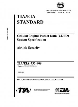 Спецификация системы сотовой цифровой пакетной передачи данных (CDPD) Безопасность Airlink