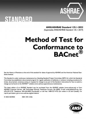 Метод испытания на соответствие BACnet®