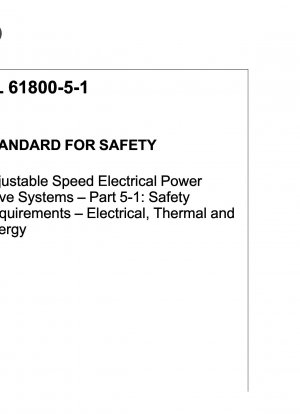 Системы электропривода с регулируемой скоростью. Часть 5-1. Требования безопасности. Электрические, тепловые и энергетические.