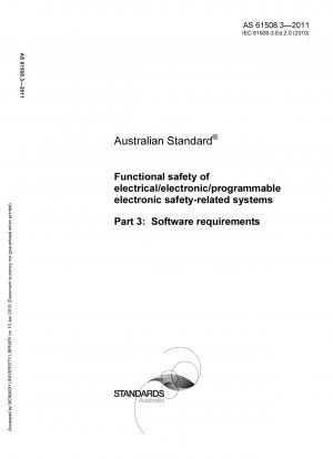 Требования к программному обеспечению функциональной безопасности для электрических/электронных/программируемых электронных систем, связанных с безопасностью