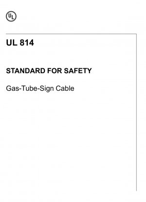 Стандарт UL для безопасного кабеля для газовой трубки и знака
