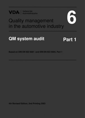 Аудит системы управления качеством на основе DIN EN ISO 9001 и DIN EN ISO 9004, часть 1.