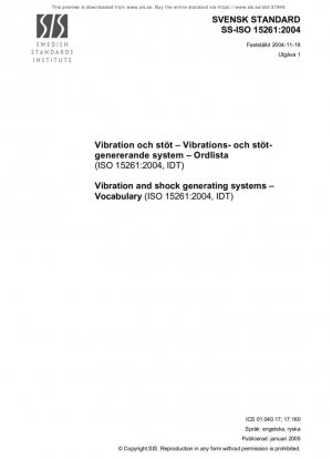 Системы генерации вибраций и ударов - Словарь (ISO 15261:2004, IDT)