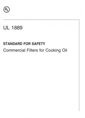 Стандарт UL по безопасности коммерческих фильтров для растительного масла