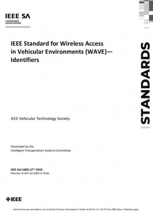 Стандарт IEEE для беспроводного доступа в транспортных средствах (WAVE) — Идентификаторы — Redline
