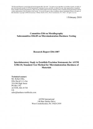 E0384-Метод испытания твердости материалов при микроиндентировании