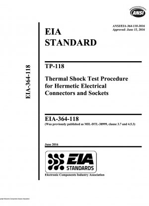 ТП-118 Процедура испытания герметичных электрических разъемов и розеток на термический удар