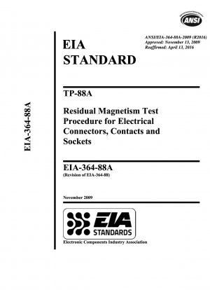 TP-88A Процедура испытания электрических разъемов, контактов и розеток на остаточный магнетизм