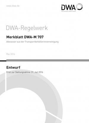Руководство по сбросу сточных вод из контейнеров для очистки резервуаров DWA-M707