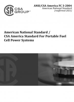 Американский стандарт для портативных систем питания на топливных элементах. Юридическое уведомление для стандартов.