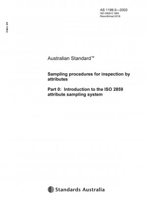 Процедуры отбора проб для проверки по атрибутам. Введение в систему отбора проб по атрибутам ISO 2859.