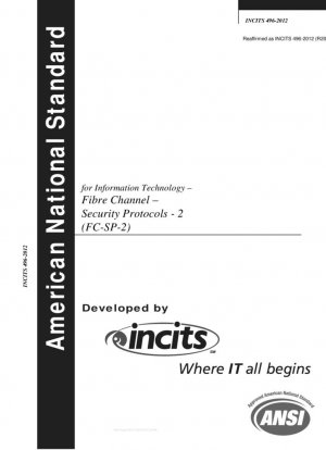 Информационные технологии – Fibre Channel – Протоколы безопасности - 2 (FC-SP-2)