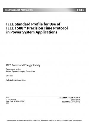 Стандартный профиль IEEE для использования протокола точного времени IEEE 1588 в приложениях энергосистем