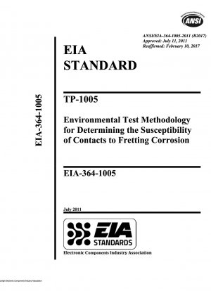 TP-1005 Методика экологических испытаний для определения подверженности контактов фреттинг-коррозии