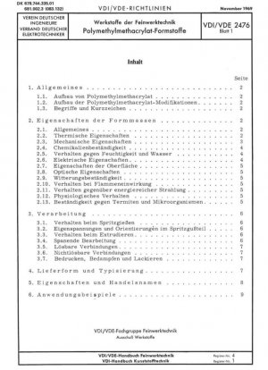 Werkstoffe der Feinwerktechnik; Полиметилметакрилат-Формстофф