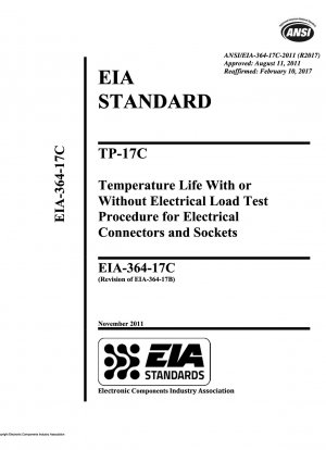 Температурный срок службы TP-17C с процедурой испытания электрических разъемов и розеток под электрической нагрузкой или без нее