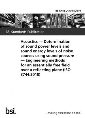 Акустика. Определение уровней звуковой мощности и уровней звуковой энергии источников шума по звуковому давлению. Инженерные методы для практически свободного поля над отражающей плоскостью