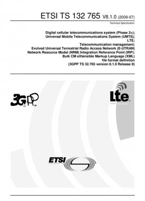 Цифровая сотовая телекоммуникационная система (Фаза 2+); Универсальная система мобильной телекоммуникационной связи (UMTS); LTE; Управление телекоммуникациями; Интеграция модели сетевых ресурсов (NRM) развитой универсальной наземной сети радиодоступа (E-UTRAN)...