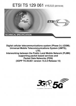 Цифровая сотовая телекоммуникационная система (фаза 2+) (GSM); Универсальная система мобильной телекоммуникационной связи (UMTS); LTE; Взаимодействие между сетью наземной мобильной связи общего пользования (PLMN), поддерживающей пакетные услуги, и сетями пакетной передачи данных (PDN) (3GPP TS 29....