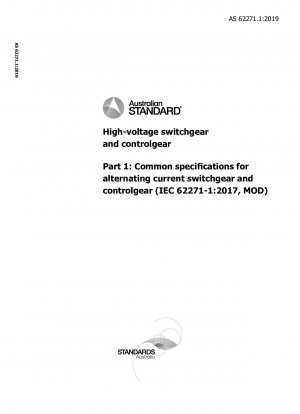 Аппаратура распределительная и управляющая высокого напряжения, Часть 1: Общие технические условия на аппаратуру распределительную и управляющую устройства переменного тока (IEC 62271-1:2017, MOD)